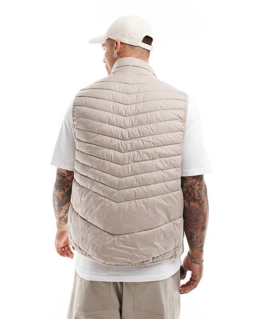 Jack & Jones Natural Packable Padded Gilet for men