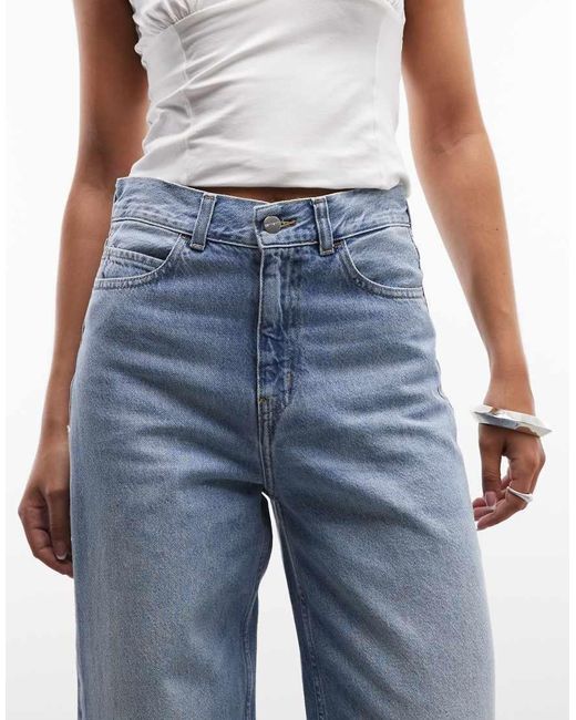 Carhartt Blue Jane Loose Wide-leg Jeans