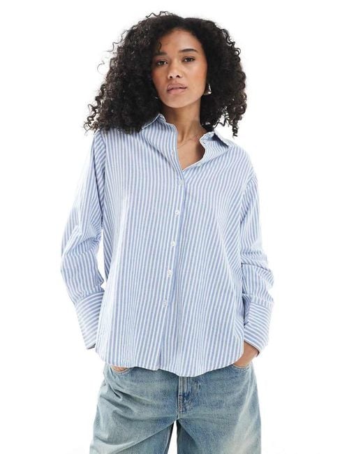 New Look Blue Stripe Shirt