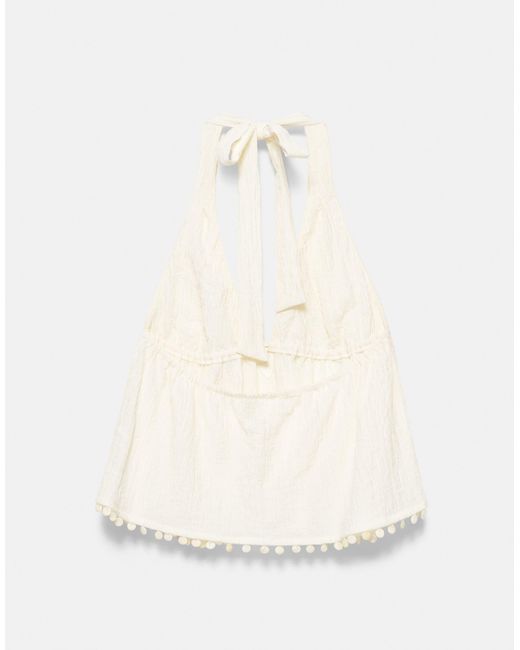 Pull&Bear Blue – neckholder-oberteil