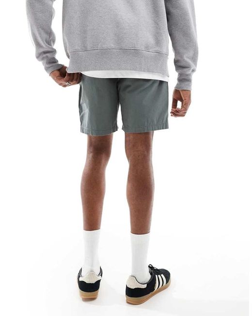 Only & Sons Green Pull On Twill Short for men