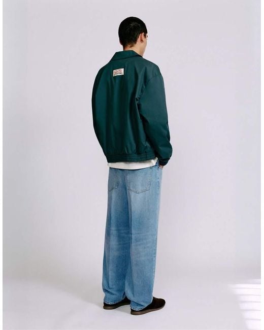 Pull&Bear Blue Relaxed baggy Jeans for men