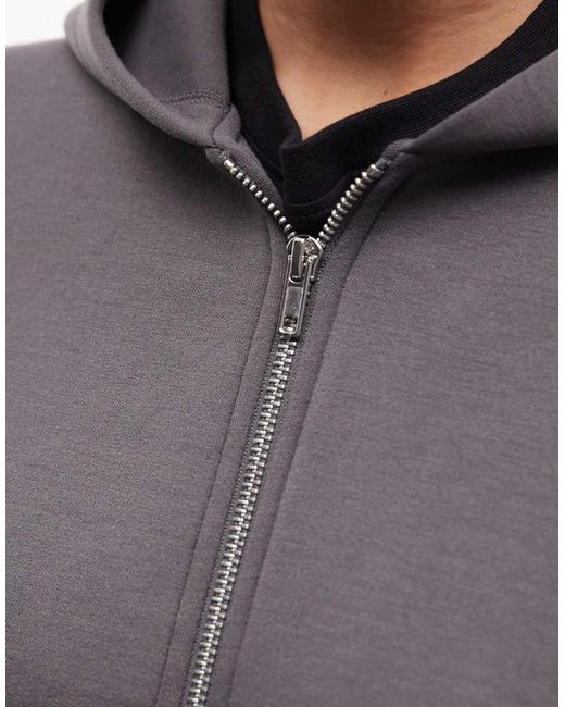 Weekday Gray Super Soft Slim Fit Long Sleeve Raglan Top