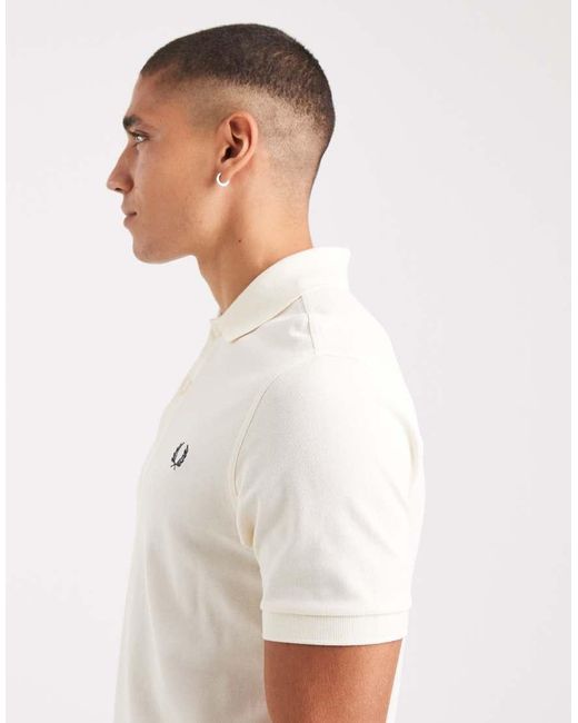 Fred Perry White Polo Shirt for men