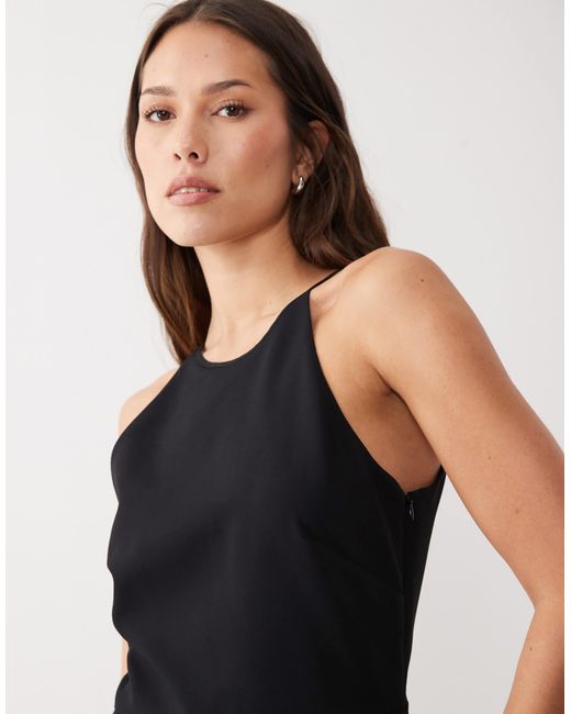 Mango White Halterneck Backless Jumpsuit
