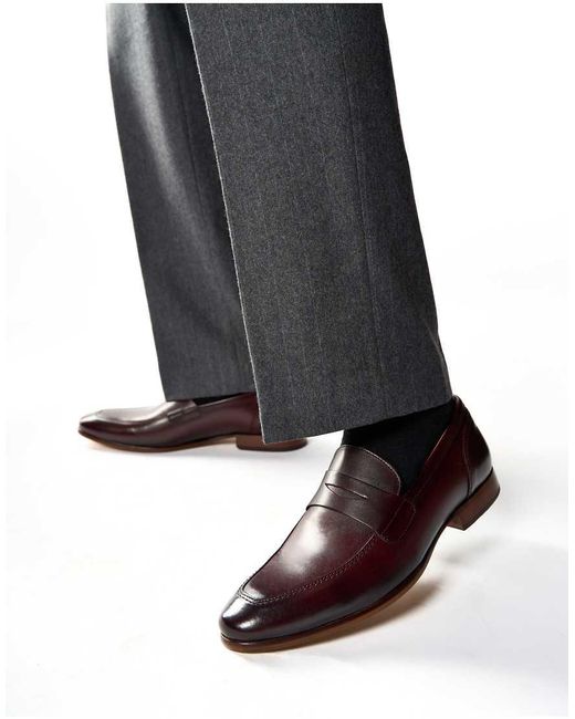 Base London Black Bruno Penny Loafer for men