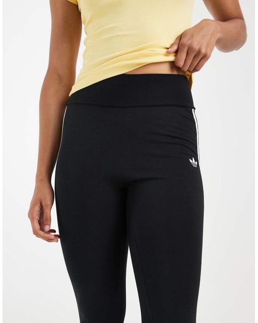 Adidas Originals White 3-Stripes Leggings