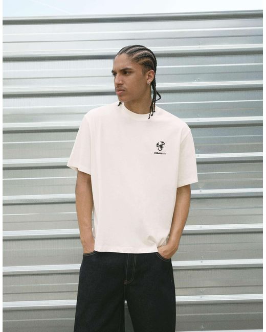 Bershka – kurzärmliges t-shirt in Gray für Herren