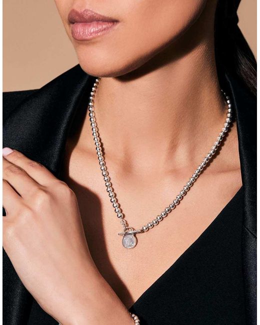 Lauren Ralph Lauren Jewellery Metallic Lauren By Ralph Lauren Jewellery Sterling Padlock Beaded Necklace