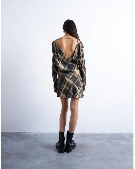 TOPSHOP White Batwing Backless Mini Dress