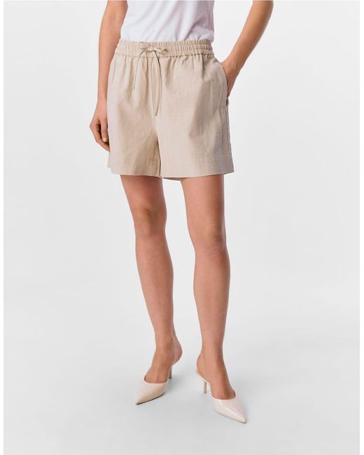 Pantalones Cortos Beis De -Neutro Object de color White