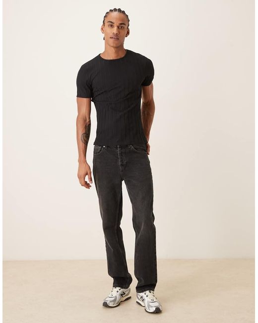 ASOS Black Slim Fit T-Shirt for men