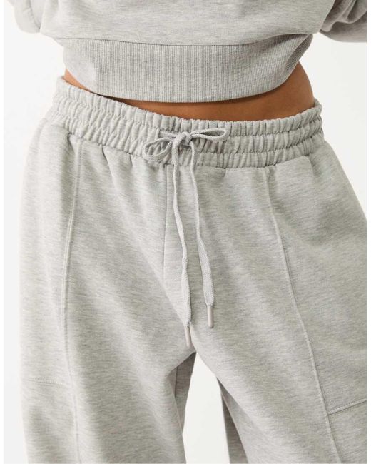 Stradivarius Natural Balloon Plush joggers