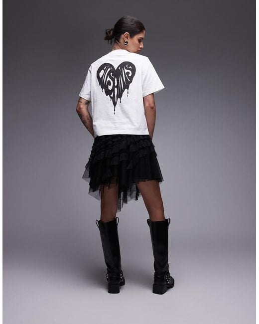 AllSaints Black Jayde Tulle Mini Skirt