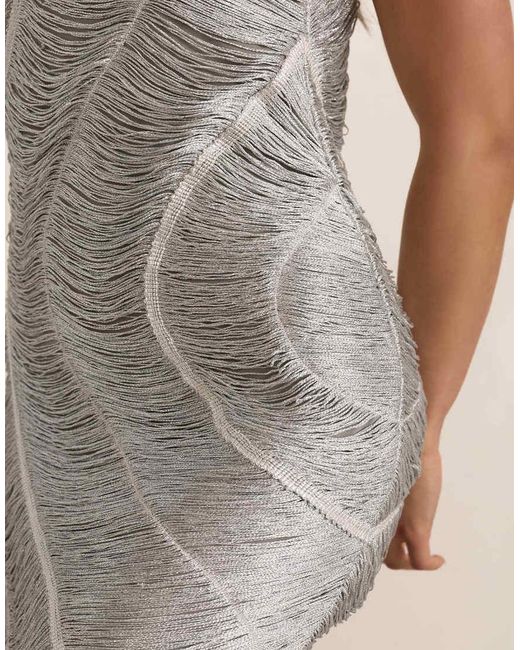 Missy Empire Natural Tassel Maxi Dress