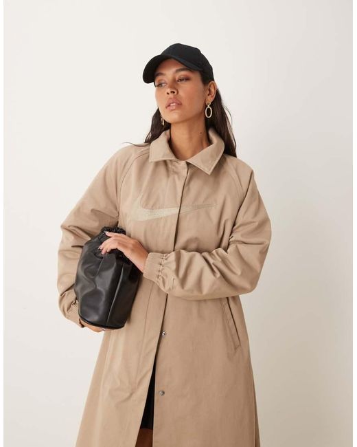 Nike Natural Msc Twill Trench Jacket