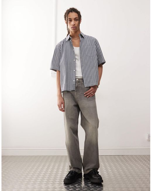 Galaxy - jean baggy droit - canyon délavé Weekday pour homme en coloris Gray