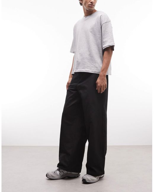 Pantalon cargo ample Weekday pour homme en coloris White