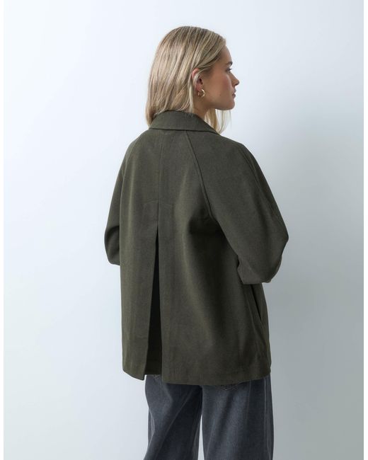 ONLY Green Button Through Jacket