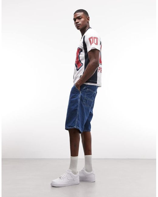 Carhartt Blue Simple Relaxed Fit Shorts for men