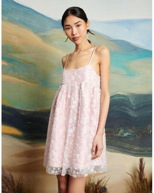 Sister Jane Dream Floral Beaded Mini Dress in Black Lyst UK