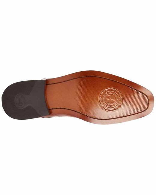 Base London Red Marley Plain Toe Derby Shoe for men