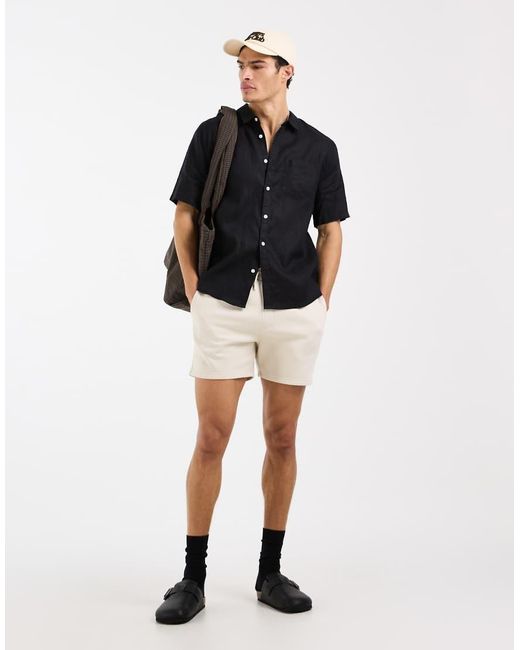 ASOS Blue Essentials Slim Fit Jersey Shorts for men
