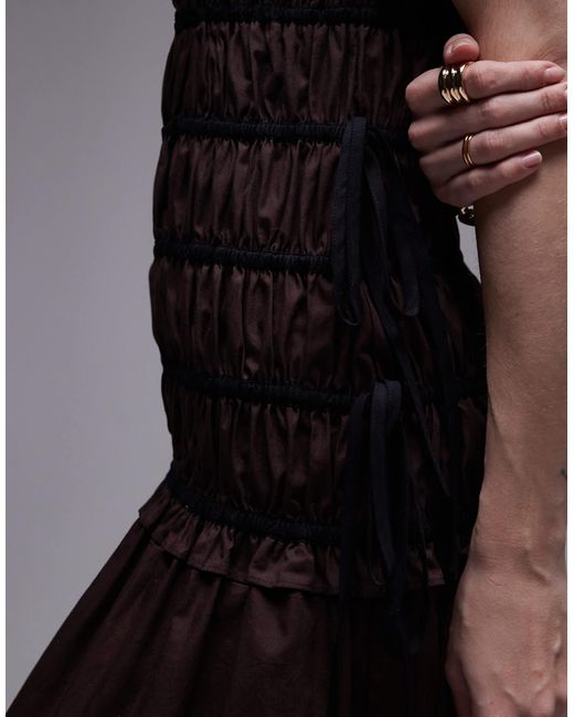 TOPSHOP Black – gesmoktes kleid