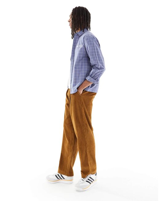 Farah Brown Adam Archive Twill Trouser for men