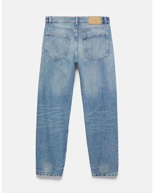 Pull&Bear Blue Straight-leg Jeans for men