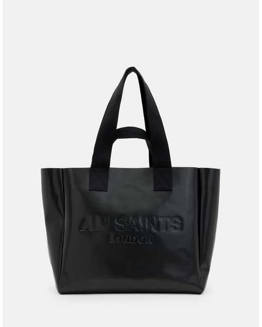 AllSaints Black – izzy – tragetasche aus leder