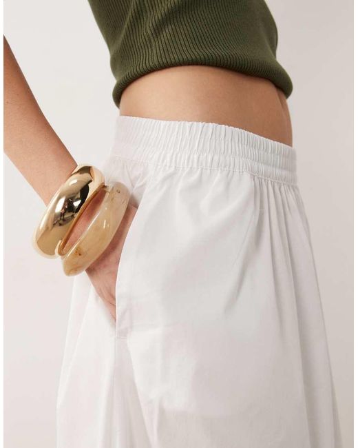 Jdy Natural Poplin Midaxi Skirt