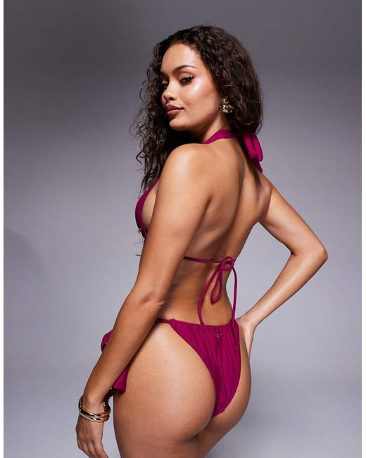 Top Bikini Bacca Con Disco di Candypants in Red