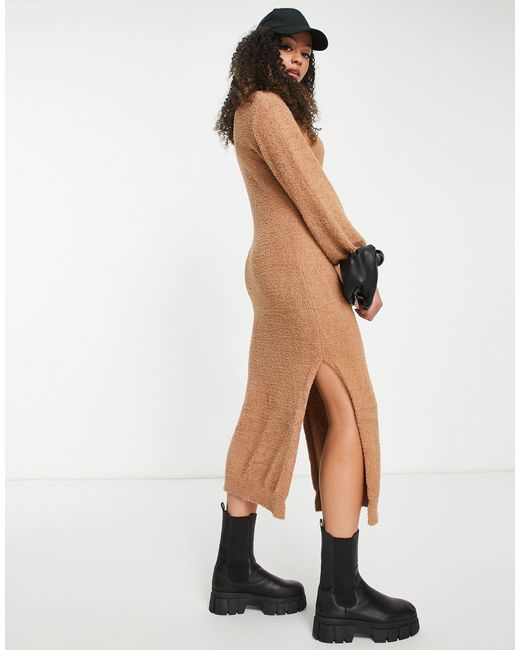 Missguided Jumper Dress With Side Split 