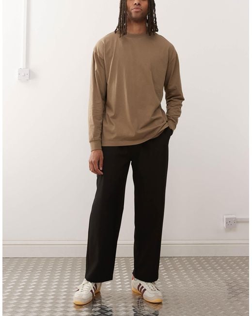 Reclaimed (vintage) Natural Relaxed Pull On Pants for men