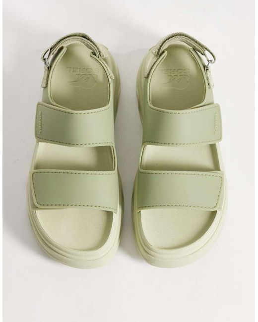 Sorel Green Kinetic Sunchase Ankle Strap Sandal