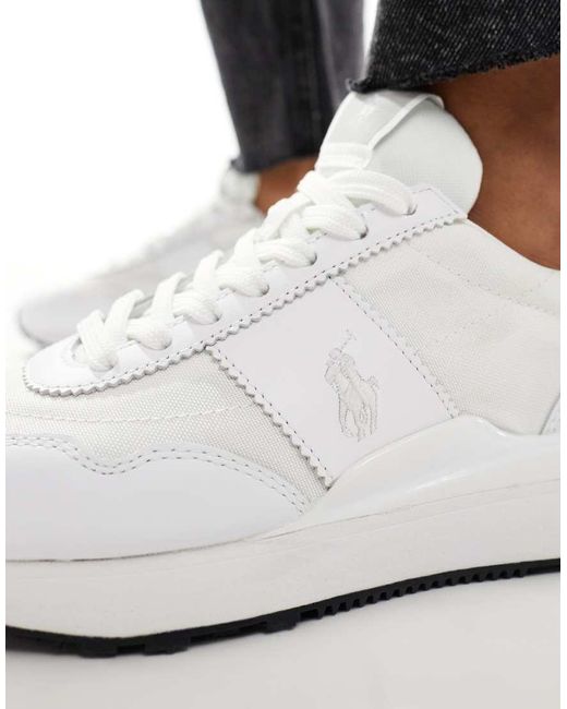 Zapatillas De Deporte Blancas Con Logo Train '89 De Polo Ralph Lauren de color White
