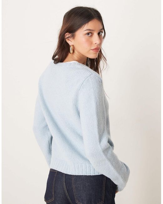 Abercrombie & Fitch Gray Long Sleeve Button Through Cardi