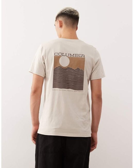 Camiseta Con Gráfico En La Espalda Rapid Ridge De -Neutro Columbia de hombre de color White