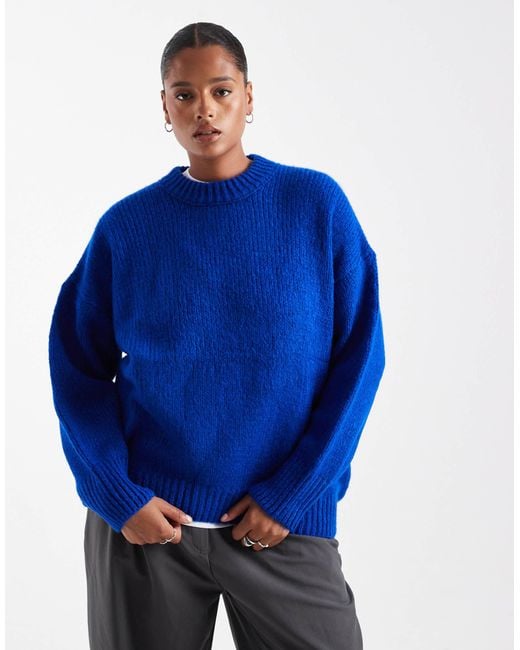 ASOS Blue Asos design curve – oversize-pullover