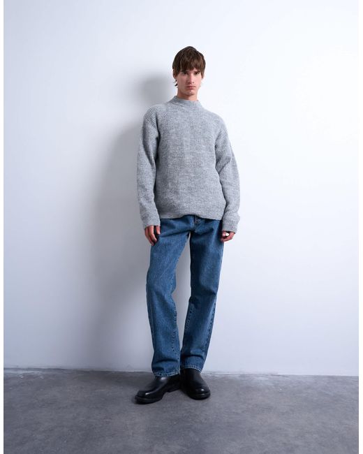Topman – strickpullover in Blue für Herren
