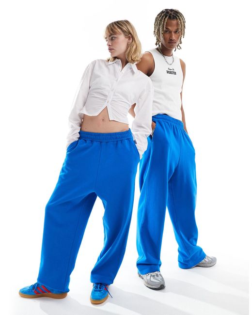 Collusion Blue Unisex Relaxed joggers