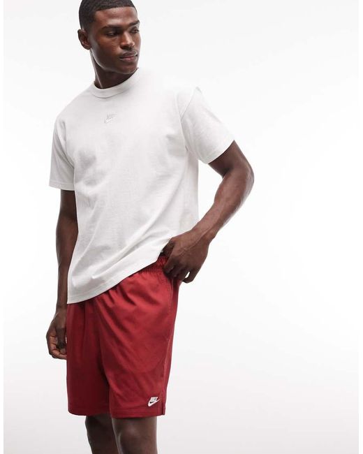Nike White Club Woven Shorts for men