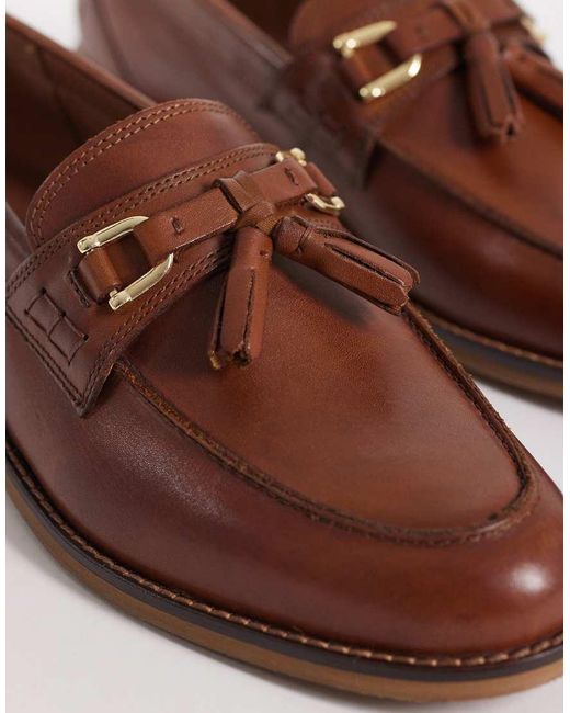 ASOS Brown Tassel Loafers for men