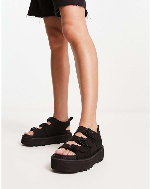 Kickers White Knox Platform Sandals