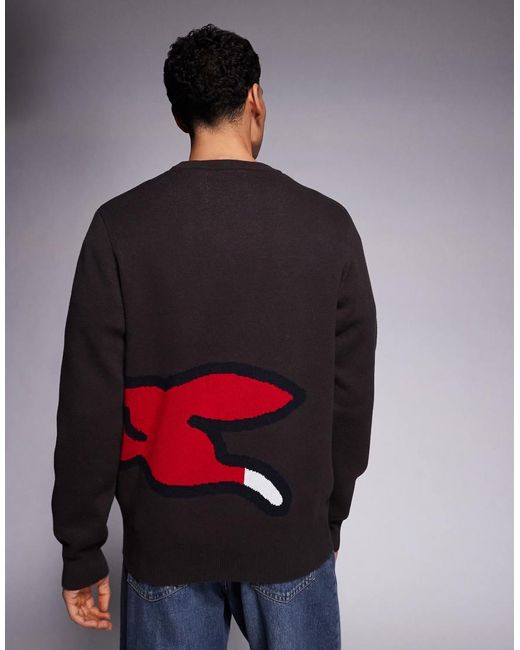 ICECREAM Brown Running Dog Knitted Jumper for men