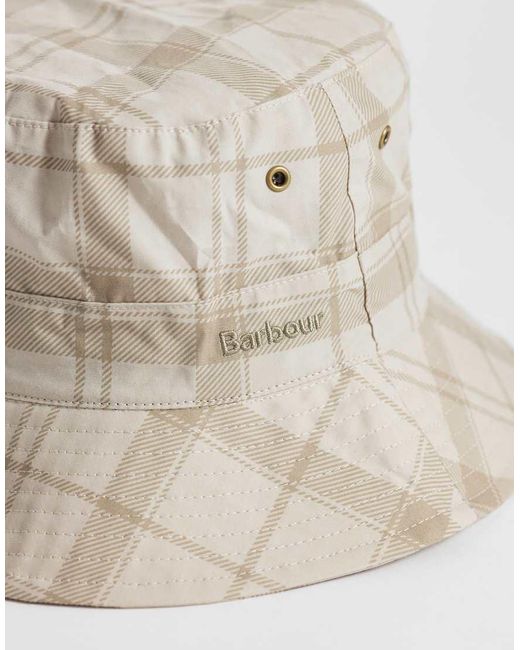 Barbour Natural Transport Logo Bucket Hat for men