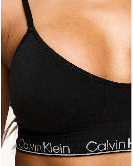 Calvin Klein Black Modern Seamless Lightly Lined Bralette