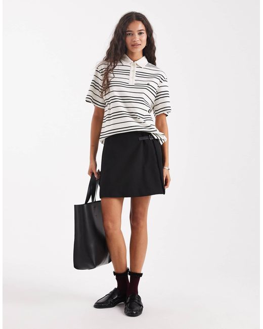 4th & Reckless White – rugby-t-shirt aus baumwolle