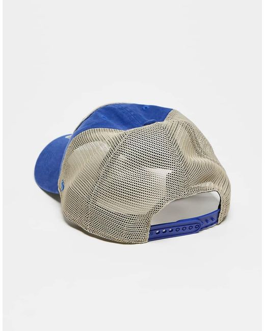 '47 Blue La Dodgers Clean Up Trucker Cap